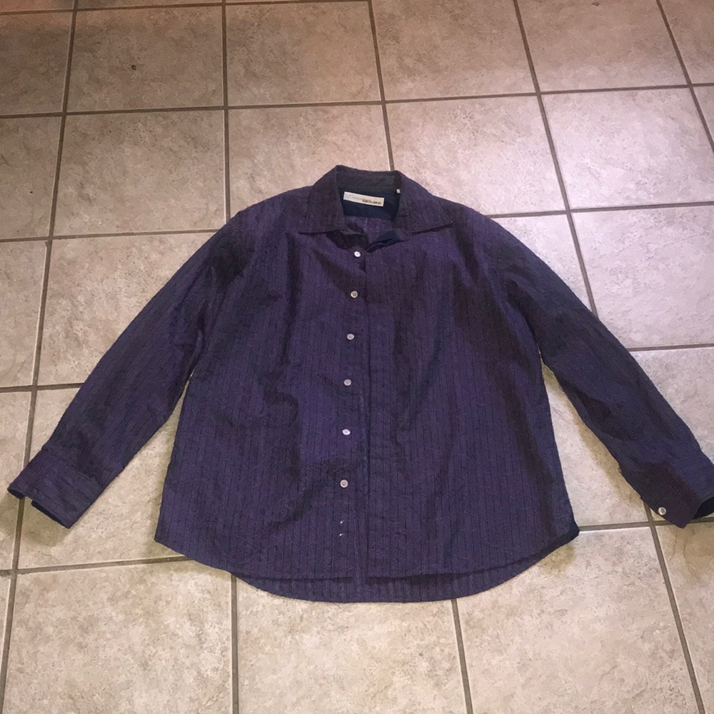 Luxury Equilibrio embroidered dress shirt size L